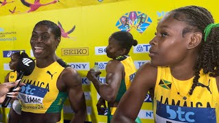 quotWere Jamaican We Always Deliver No Matter Whatquot  Jamaica Womens 4x100m Squad  The Inside Lane [upl. by Yrruc]