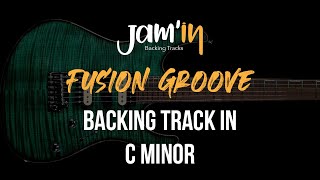 Fusion Groove Guitar Backing Track in C Minor [upl. by Lyrem]