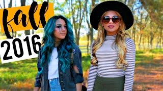 FALL LOOKBOOK 2016 Outfit ideas for Fall  Niki and Gabi [upl. by Enelloc]