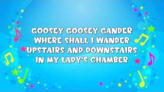 Goosey Goosey Gander  Sing A Long  Nursery Rhyme  KiddieOK [upl. by Nueoht]