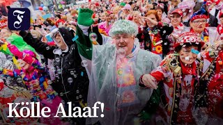 Karneval in Köln Regnerischer Start in die „fünfte Jahreszeit“ [upl. by Rinum101]