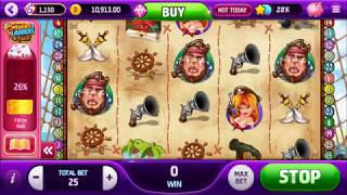 SLOTOMATEY SLOT  pirate themed video slot machine  Slotomania Facebook Game [upl. by Saideman209]