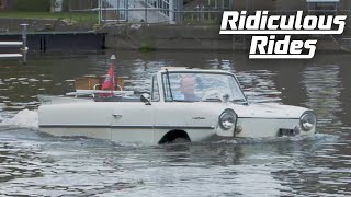 Amphicar  The Car Thats Also A Boat  RIDICULOUS RIDES [upl. by Attenwahs371]