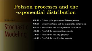 Chapter 09 Poisson processes and the exponential distribution [upl. by Bab]