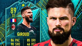 47 PACE 😵 89 MOMENTS GIROUD PLAYER REVIEW  FIFA 22 Ultimate Team [upl. by Jaffe460]