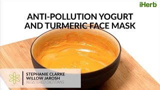 AntiPollution Yogurt and Turmeric Face Mask  iHerb [upl. by Shulock]