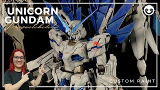 GUNPLA Custom Paint  PG Unicorn Gundam Perfectibility [upl. by Ahsin]