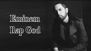 Eminem  Rap God Lyrics [upl. by Odnalref]