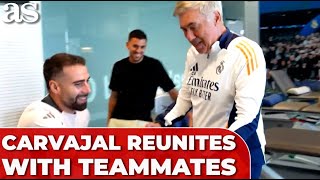 CARVAJAL reunites with TEAMMATES following serious KNEE INJURY [upl. by Gabi]