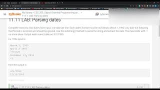 LAB Parsing dates [upl. by Feldstein]