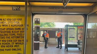 Wmata Metrorail 3000 Series Red Line ride 3015 Takoma to Van NessUDC [upl. by Hsiekal]