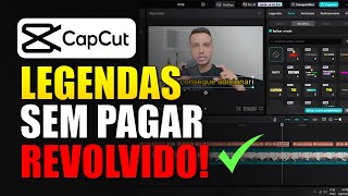 RESOLVIDO LEGENDAS AUTOMATICAS NO CAPCUT  COMO GERAR NA CONTA GRÁTIS [upl. by Bealle]