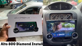 Diamond Android Stereo Installed in Alto 800🔥 Alto 800 Modification [upl. by Lubbock]