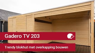 203 Trendy blokhut met overkapping bouwen [upl. by Rakia170]