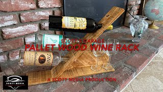 Rustic Wine Rack Made From Free Pallet Wood [upl. by Spiegleman]