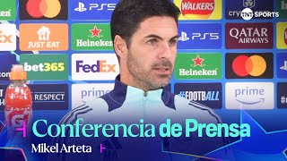 quotTENGO MUCHO CARIÑO POR EL PSGquot ARTETA  CONFERENCIA  ARSENAL VS PSG [upl. by Leyes]