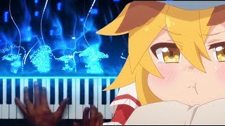 PianoSewayaki Kitsune no Senkosan OP「Koyoi mofumofu」by Senko amp Shiro [upl. by Dorrehs]