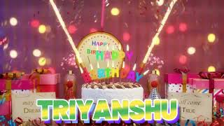 TRIYANSHU Happy Birthday Song with Names 🌟 Happy Birthday to You [upl. by Linskey]