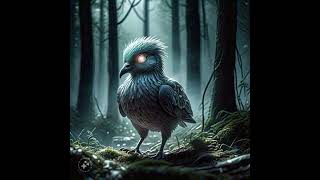 Horror Birds in forest at night ai creation youtube shorts video of birds in AI [upl. by Ahseem]