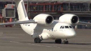 Antonov An74  Shar Ink  RA74005  Landing and Takeoff  Hamburg Airport [upl. by Eves20]