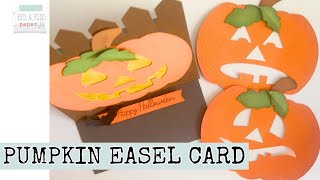 Cricut Cards Pumpkin Easel Card [upl. by Alger]