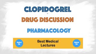 Clopidogrel 75mg tablet pharmacology  mechanism of action uses and side effects [upl. by Aliahs]