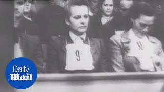 Hynea of Auschwitz awaits sentence at Belsen trials  Daily Mail [upl. by Ecnatsnok302]