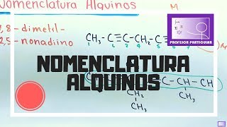 Nomenclatura de alquinos  Química Orgánica [upl. by Claudy]