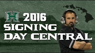 Hawaii Football 2016 Signing Class Compilation [upl. by Janessa]