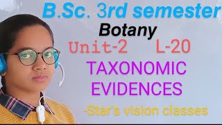 Taxonomic evidencepalynologycytologybsc 3rd sem botanytype of classification amp evidences [upl. by Haduj]