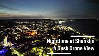 Shanklin Isle of Wight  4K Night Time Drone Flying [upl. by Dyanne]