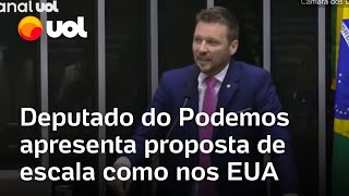 Deputado do Podemos apresenta proposta de escala como nos EUA ‘Ganhar por hora trabalhada’ [upl. by Nnaecyoj]