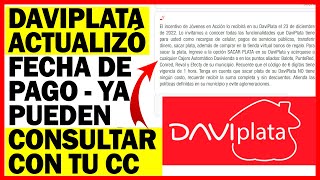 Noticia💥Daviplata actualizó consulta fecha de pago Jóvenes en acción Ya puedes verificar con CC [upl. by Couhp381]