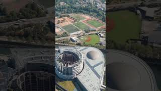 Vertical video Strasbourg France  European Parliament Government agency Summer day Aerial View [upl. by Yecal803]