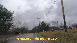 Route 210 Sagamore Pa To Elderton Pa A rainy Day In March 2024 [upl. by Ardie]