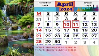 KALENDER 2024 Lengkap Hari Libur Nasional Tanggal Jawa Tanggal Hijriyah [upl. by Ebonee55]