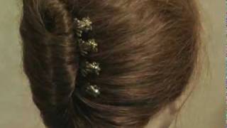 Look like a celebrity using just 4 bobby pins to make a French twist hairstyle [upl. by Perlis]