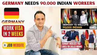 Germany 🇩🇪 Need 90000 Indians Workers  Work Permit Just in 2 Weeks  Tabrez Malik [upl. by Teena63]