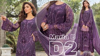 Maria B Chiffon MPC24102💕 Unstitched Embroidered Chiffon Collection 2024✨  Luxury Party Dresses🔥 [upl. by Tnomal]