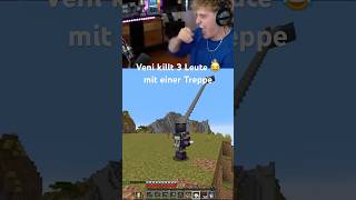 Veni killt 3 Leute mit einer Treppe 🤯Teil1craftattack12 crazy minecraft gaming trymacs funny [upl. by Enirol]