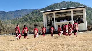 Monpa Dance  by Monpa Girls Sharchok Dirang lumpa Dirang song Arunachal Pradesh [upl. by Aicenra]