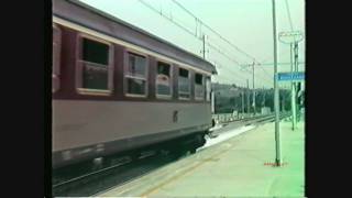 Linea Firenze  Roma ETR 450460500  Merci con E645 021 originale a FI Rovezzano 1996 [upl. by Alyac]