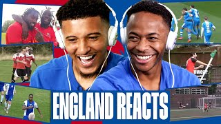 quotImagine Doing That In The Premquot 🤩 Sancho amp Sterling React To Grassroots Worldies  England Reacts [upl. by Nylirrehs]