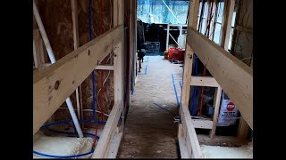 Skoolie Build EP 16 Updated Bus Walk Through and Foam Board Install [upl. by Yentroc]