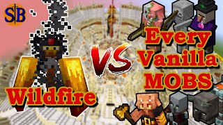 Wildfire Outvoted vs Every Vanilla Mobs  Minecraft Mob Battle [upl. by Hadria]