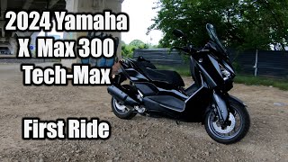 2024 Yamaha XMax TechMax  First Ride [upl. by Fihsak]