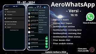 WHATSAPP AERO UPDATE TERBARU 2024  Aero WhatsApp terbaru 2024  WHATSAPP MOD TERBARU 2024 [upl. by Attevad44]