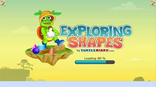 Exploring Shapes  Geometry Game from turtlediary [upl. by Grekin]