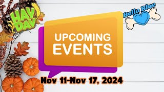 Hay Day Weekly Events November 11 2024 hayday [upl. by Errecart]