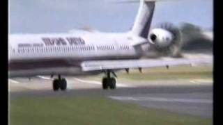 Unducted Fan MD81  SBAC Farnborough  4 September 1988 [upl. by Haelem]